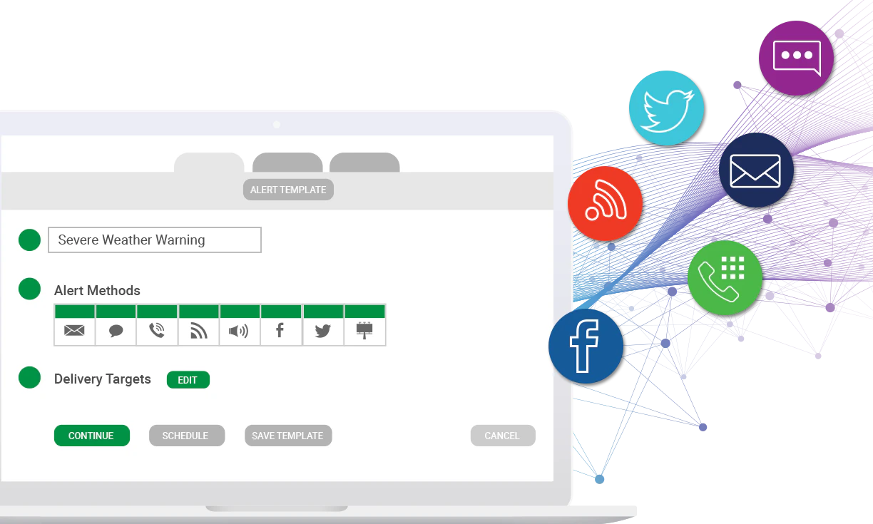 screenshot of Rave Alert